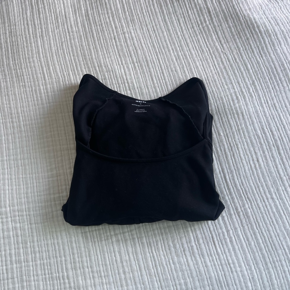 Anthropologie Black Maeve Top